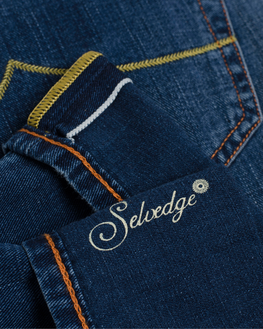 Uomini | Jeans | Jacob Cohën | 622 Luxury Edition Jeans Mid Blue/Red Label