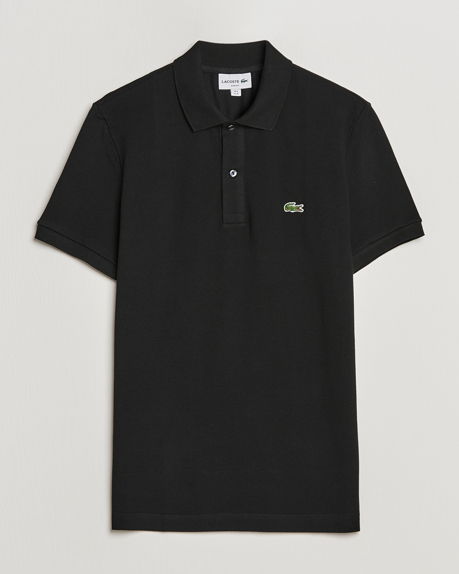 Uomini | Polo | Lacoste | Slim Fit Polo Piké Black