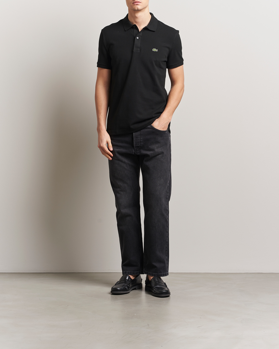 Uomini | Polo | Lacoste | Slim Fit Polo Piké Black