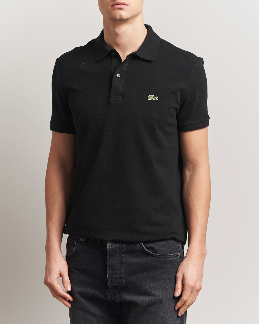 Uomini | Polo | Lacoste | Slim Fit Polo Piké Black
