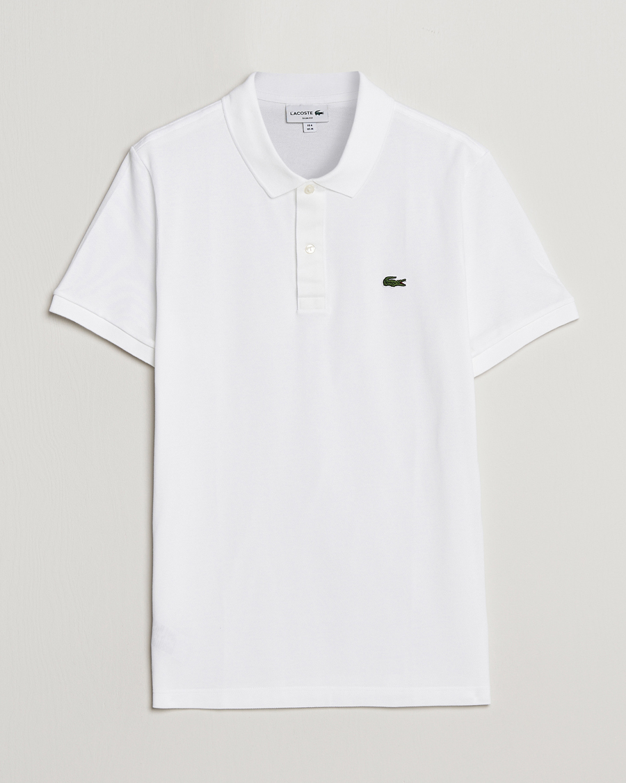 Uomini | Polo | Lacoste | Slim Fit Polo Piké White