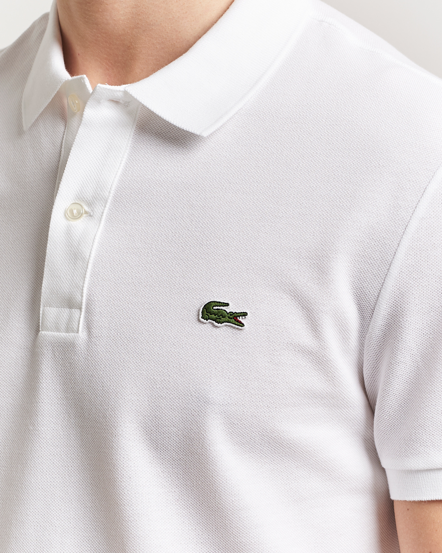 Uomini | Polo | Lacoste | Slim Fit Polo Piké White