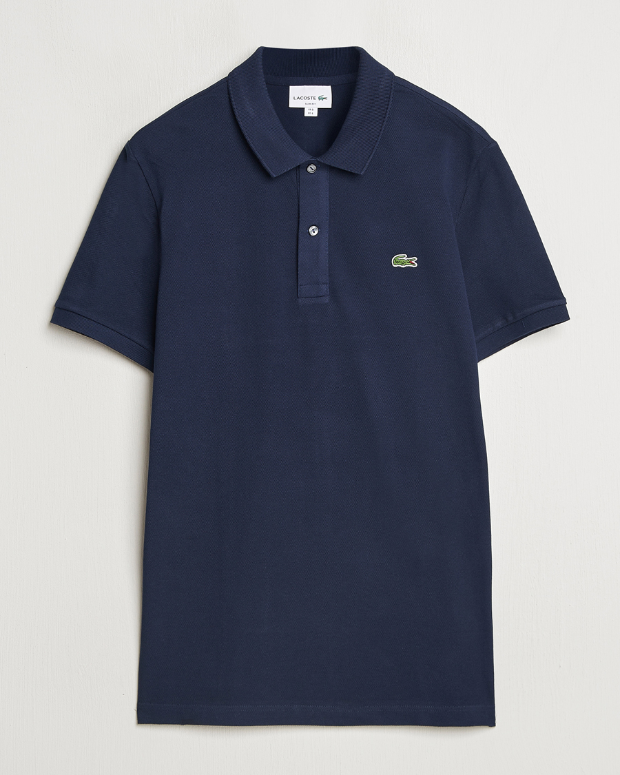 Uomini | Polo | Lacoste | Slim Fit Polo Piké Navy Blue