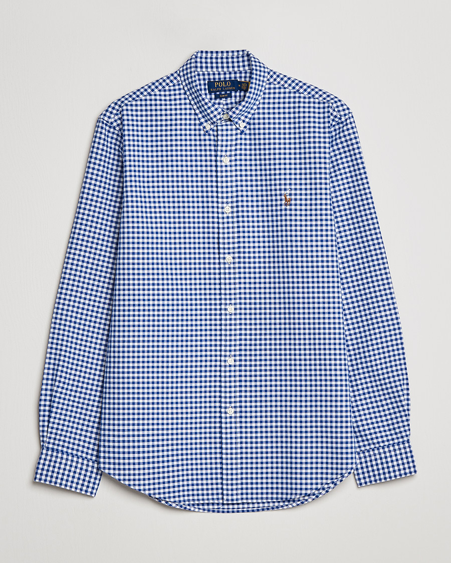 Uomini | Camicie | Polo Ralph Lauren | Slim Fit Shirt Oxford Blue/White Gingham