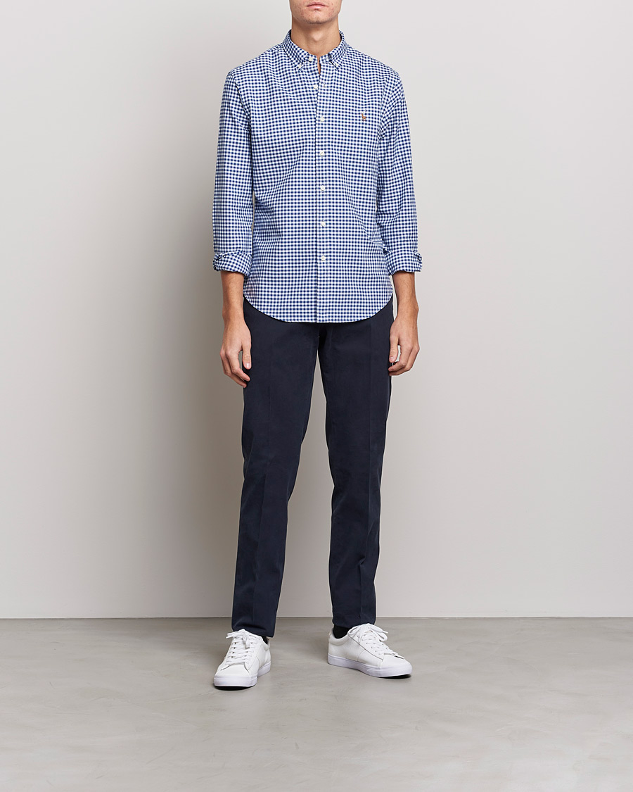 Uomini | Camicie | Polo Ralph Lauren | Slim Fit Shirt Oxford Blue/White Gingham
