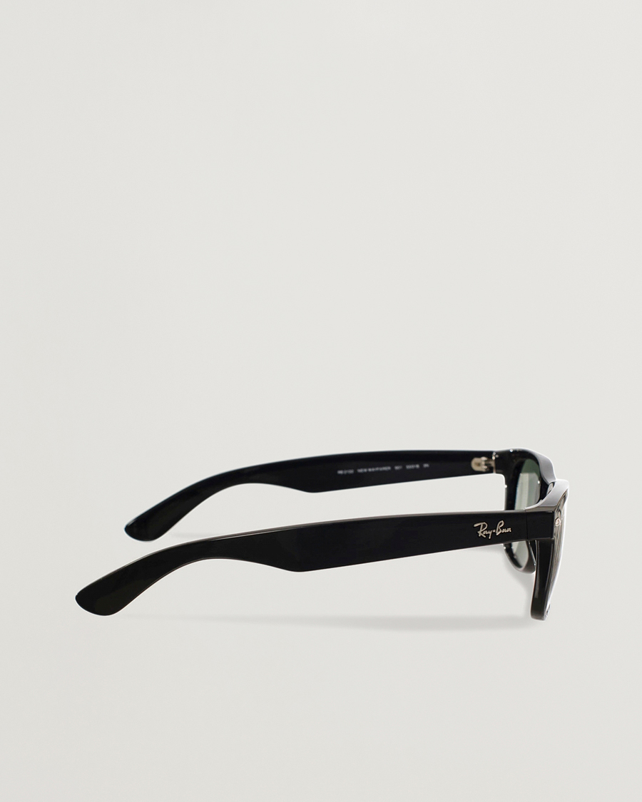 Uomini | Occhiali da sole | Ray-Ban | New Wayfarer Sunglasses Black/Crystal Green