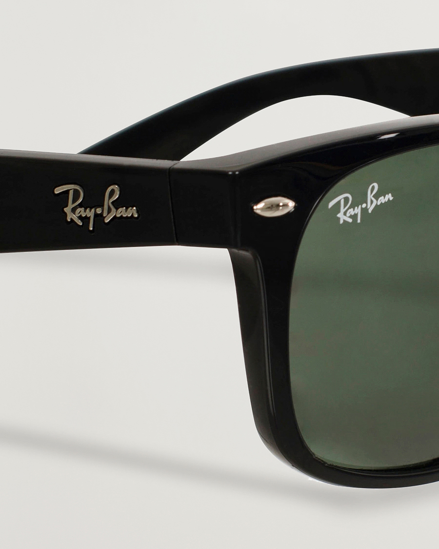 Uomini | Occhiali da sole | Ray-Ban | New Wayfarer Sunglasses Black/Crystal Green