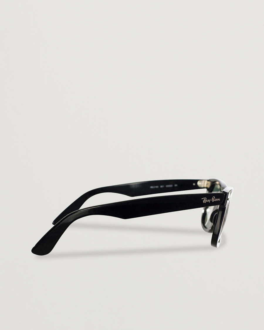 Uomini | Occhiali da sole | Ray-Ban | Original Wayfarer Sunglasses Black/Crystal Green