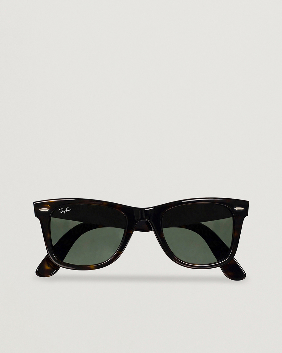 Uomini | Occhiali da sole | Ray-Ban | Original Wayfarer Sunglasses Tortoise/Crystal Green