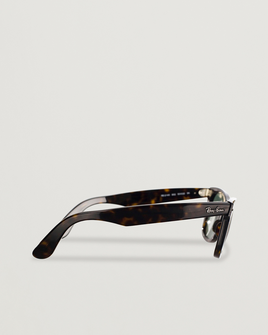 Uomini | Occhiali da sole | Ray-Ban | Original Wayfarer Sunglasses Tortoise/Crystal Green
