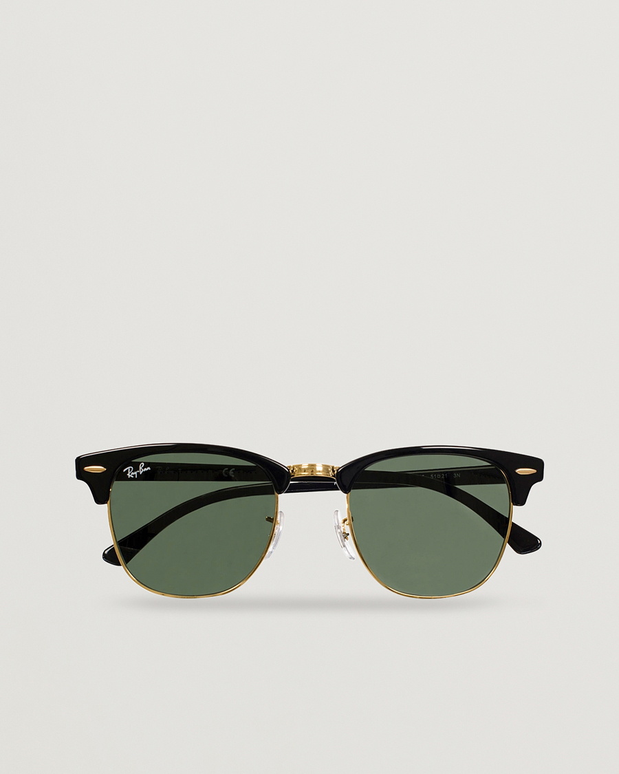 Uomini | Occhiali da sole | Ray-Ban | Clubmaster Sunglasses Ebony/Crystal Green