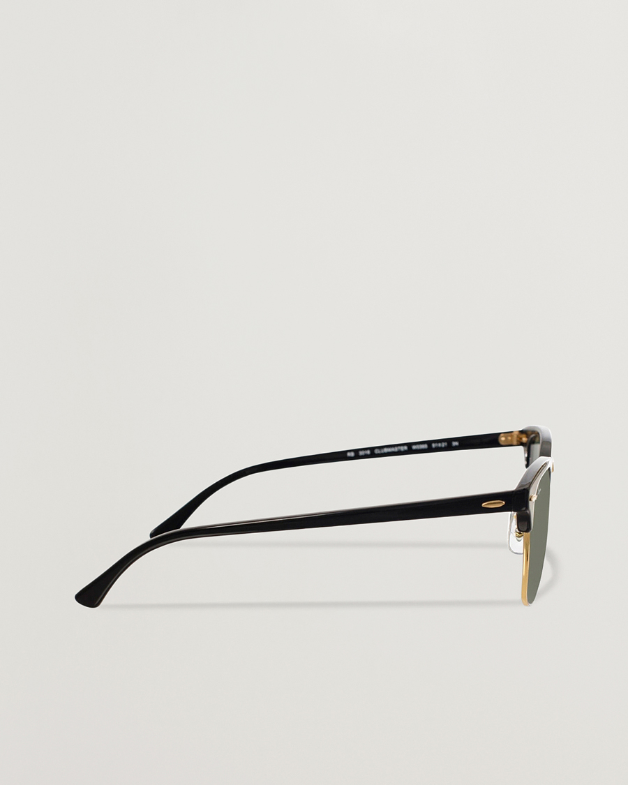 Uomini | Occhiali da sole | Ray-Ban | Clubmaster Sunglasses Ebony/Crystal Green