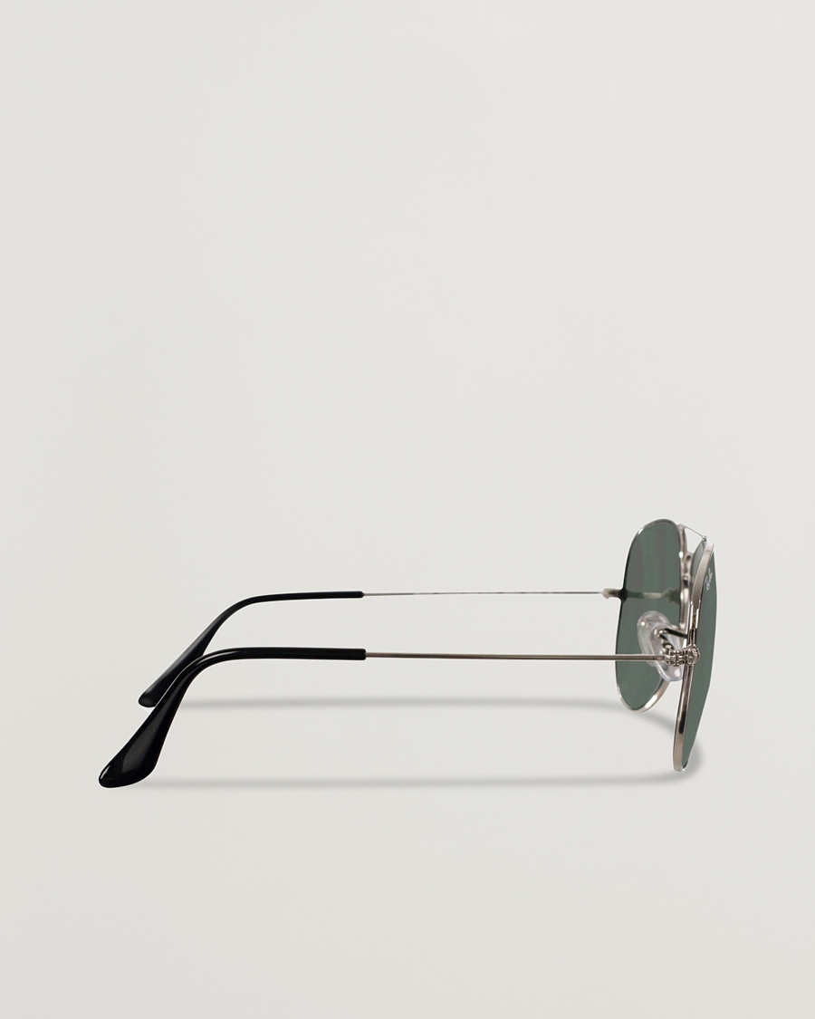 Uomini | Occhiali da sole | Ray-Ban | 0RB3025 Aviator Large Metal Sunglasses Silver/Grey Mirror
