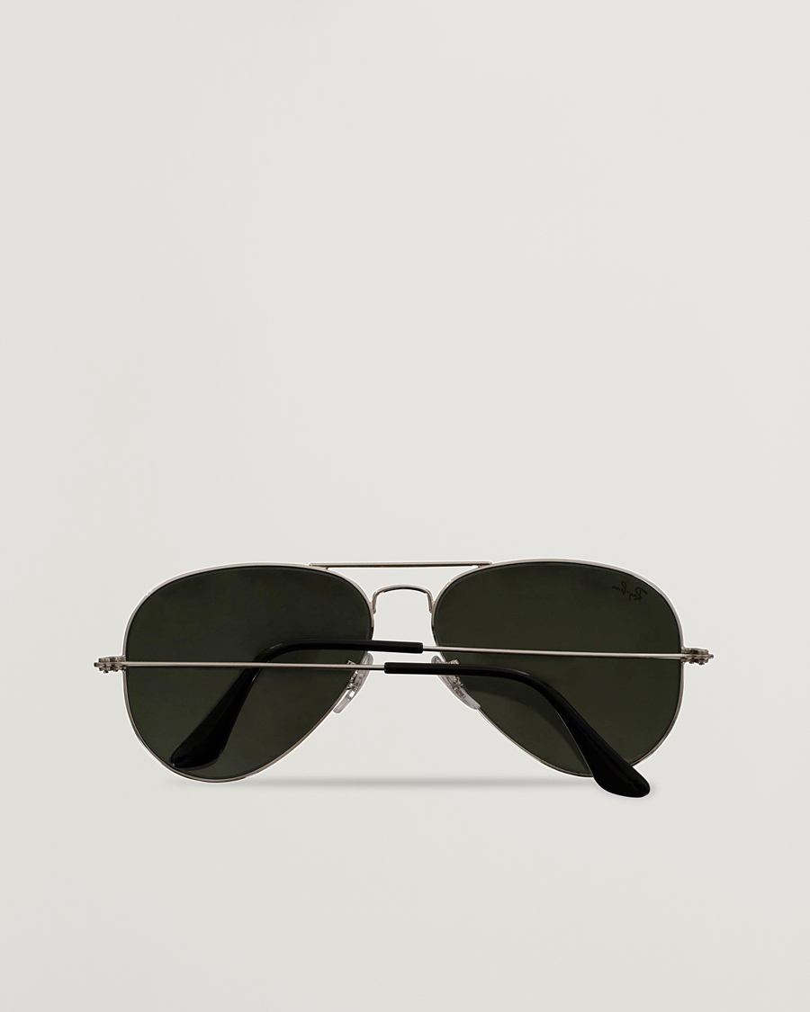 Uomini | Occhiali da sole | Ray-Ban | 0RB3025 Aviator Large Metal Sunglasses Silver/Grey Mirror