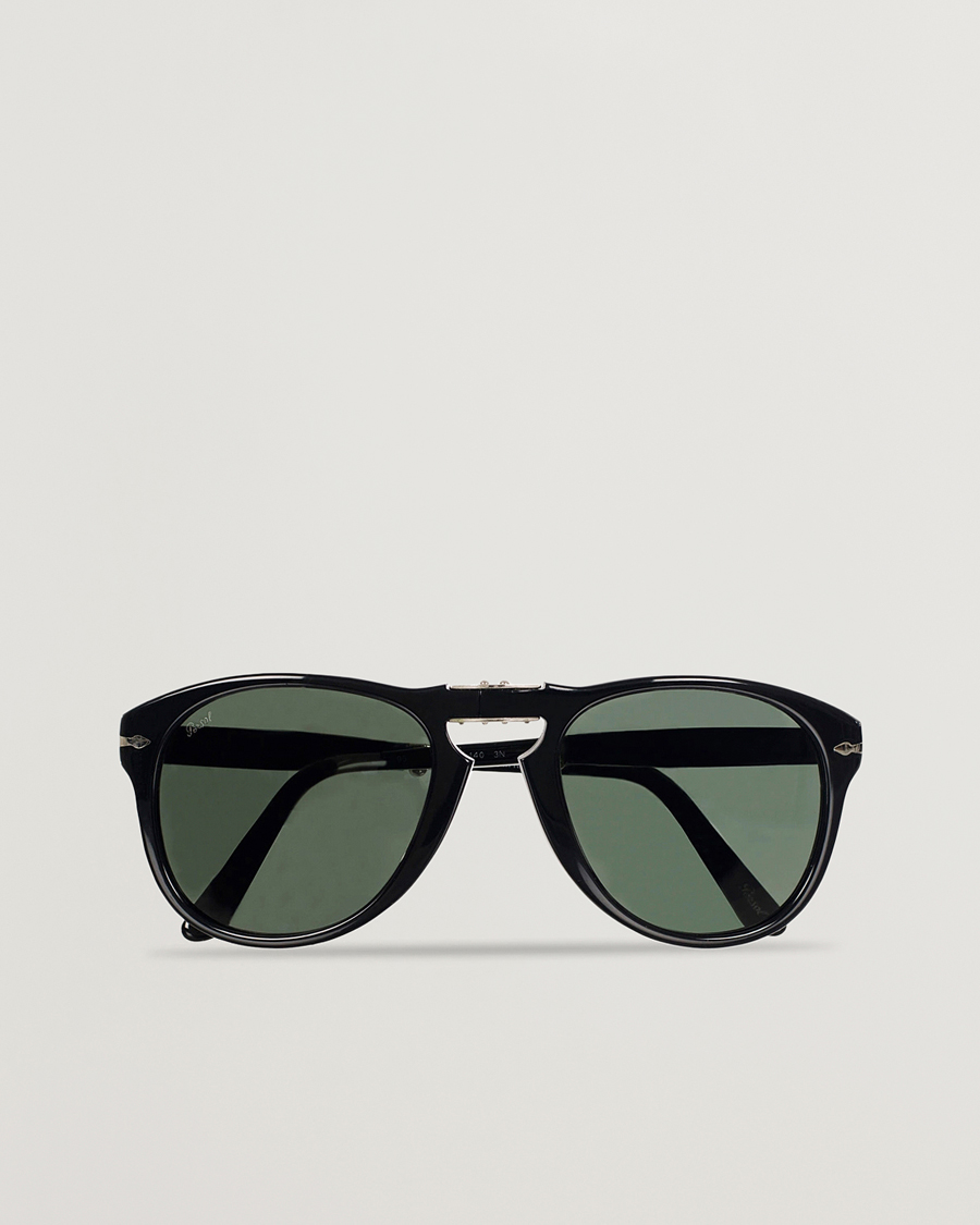Uomini | Occhiali da sole | Persol | 0PO0714 Folding Sunglasses Black/Crystal Green