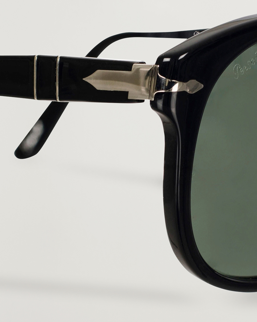 Uomini | Occhiali da sole | Persol | 0PO0714 Folding Sunglasses Black/Crystal Green