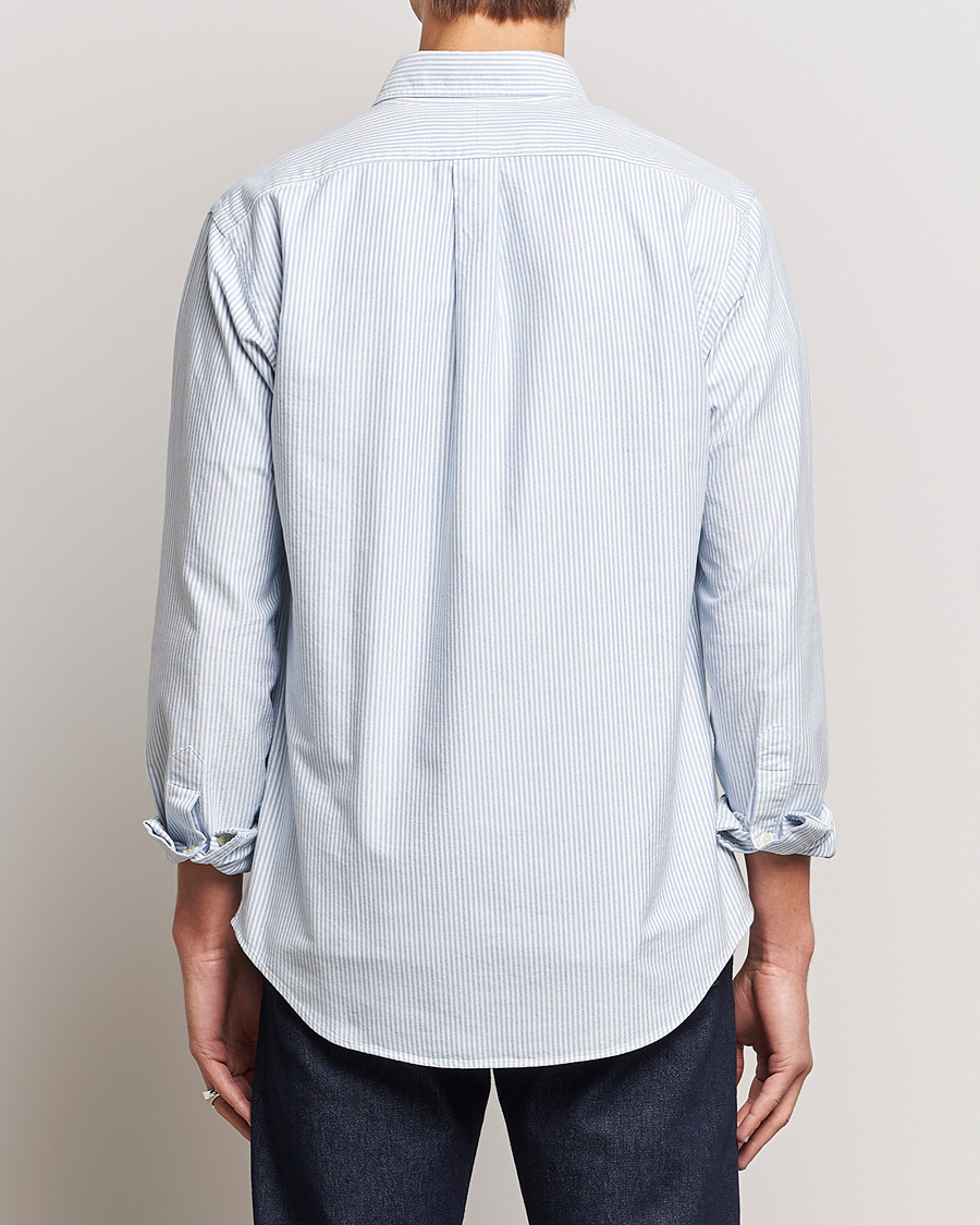 Uomini | Camicie | Polo Ralph Lauren | Custom Fit Oxford Shirt Stripes Blue