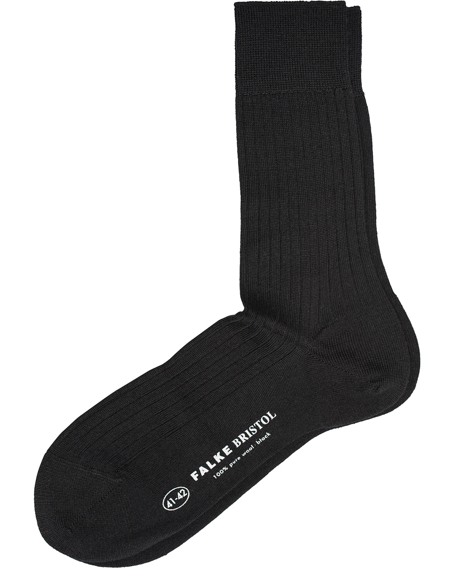Uomini | Biancheria intima | Falke | Bristol Pure Wool Sock Black