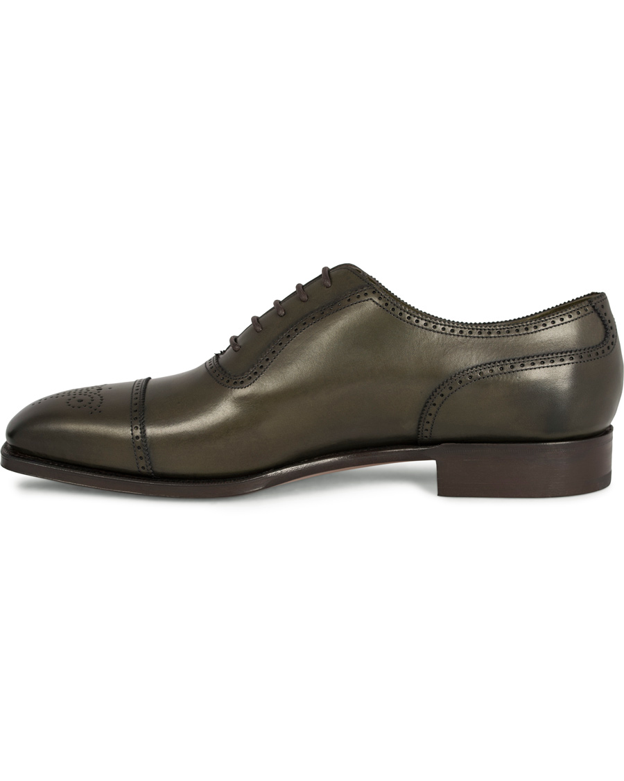 Uomini | Edward Green Lichfield II Brogue Olive Antique Calf | Edward Green | Lichfield II Brogue Olive Antique Calf