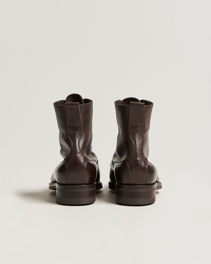 Uomini | Stivali | Edward Green | Galway Grained Boot Dark Brown Utah Calf