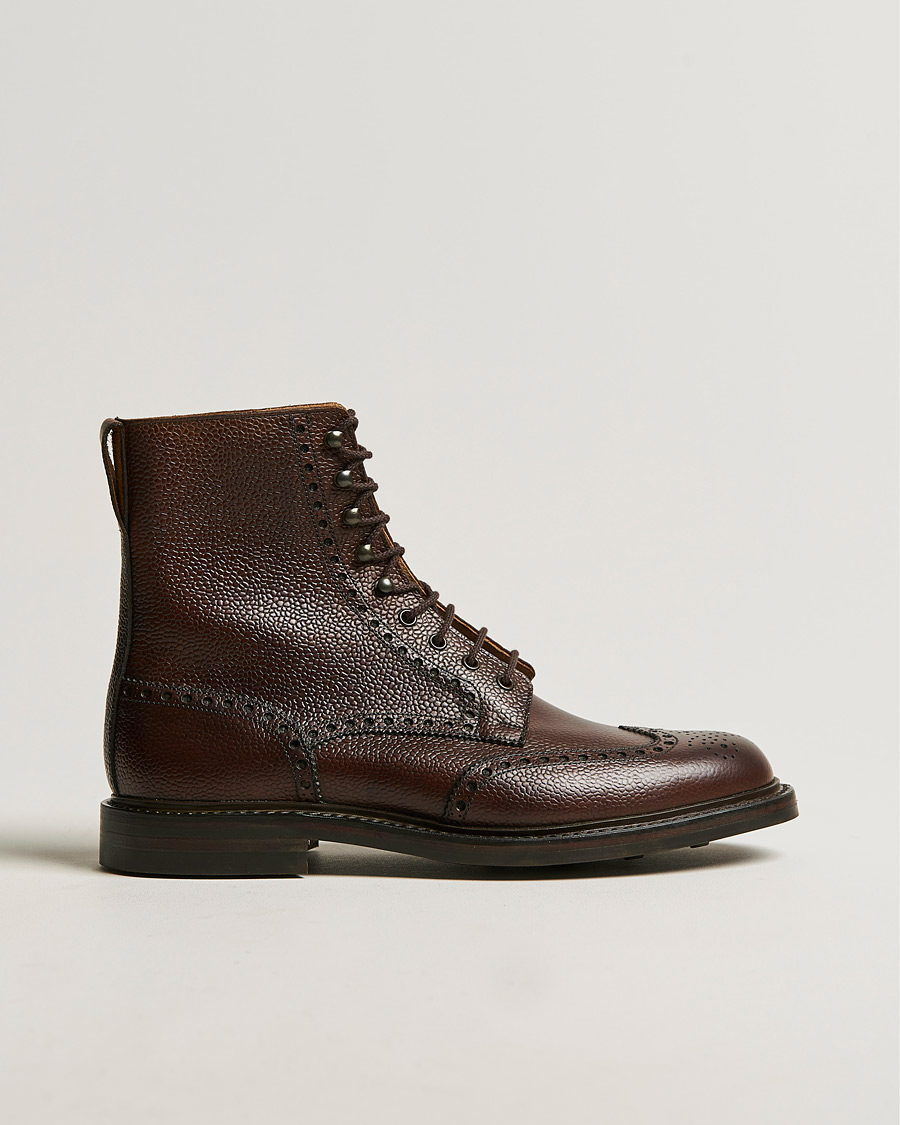 Uomini | Stivali | Crockett & Jones | Islay Boot Dark Brown Grained Calf