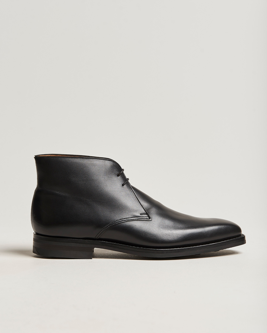 Uomini | Stivali | Crockett & Jones | Tetbury Chukka Black Calf