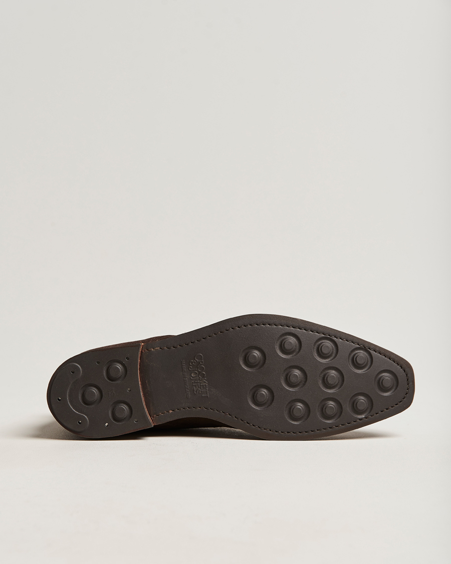 Uomini | Stivali | Crockett & Jones | Tetbury Chukka Dark Brown Suede