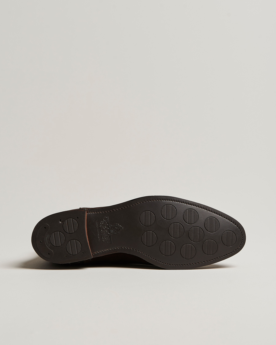 Uomini | Stivali | Crockett & Jones | Chelsea 8 Boot Dark Brown Suede