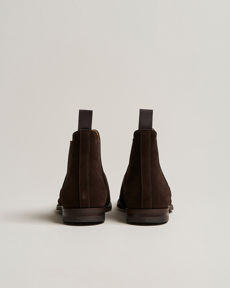 Uomini | Stivali | Crockett & Jones | Chelsea 8 Boot Dark Brown Suede