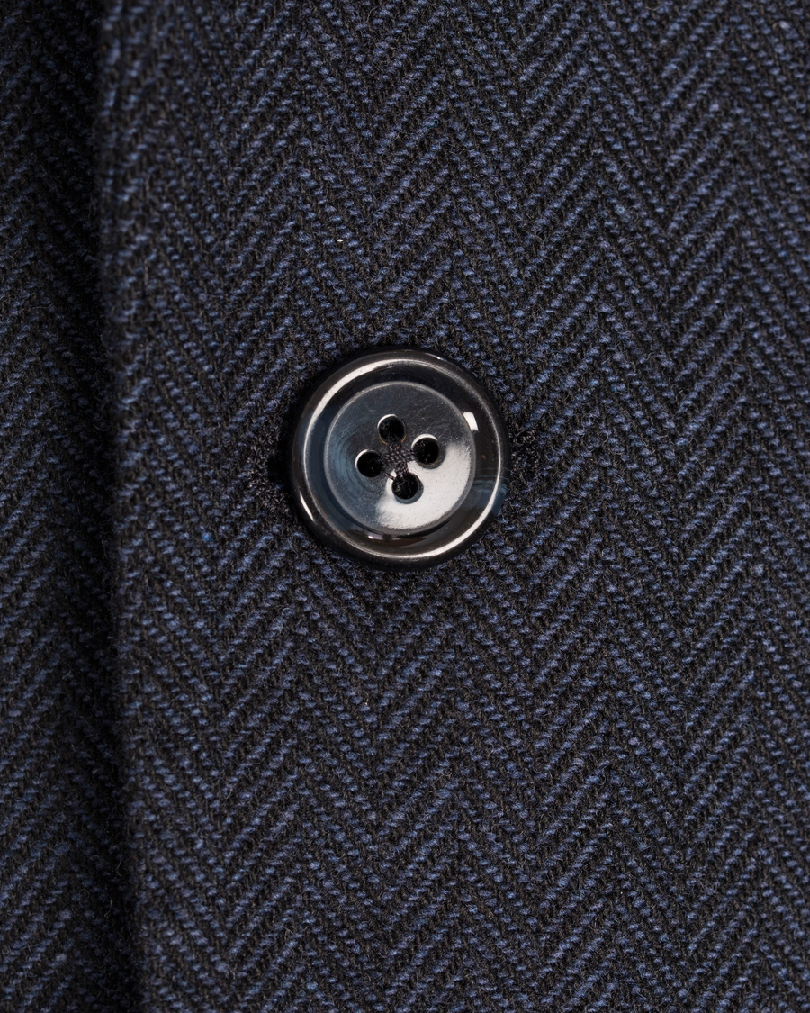 Uomini | Blazers | J.Lindeberg | Hopper Herringbone Blazer Blue Melange