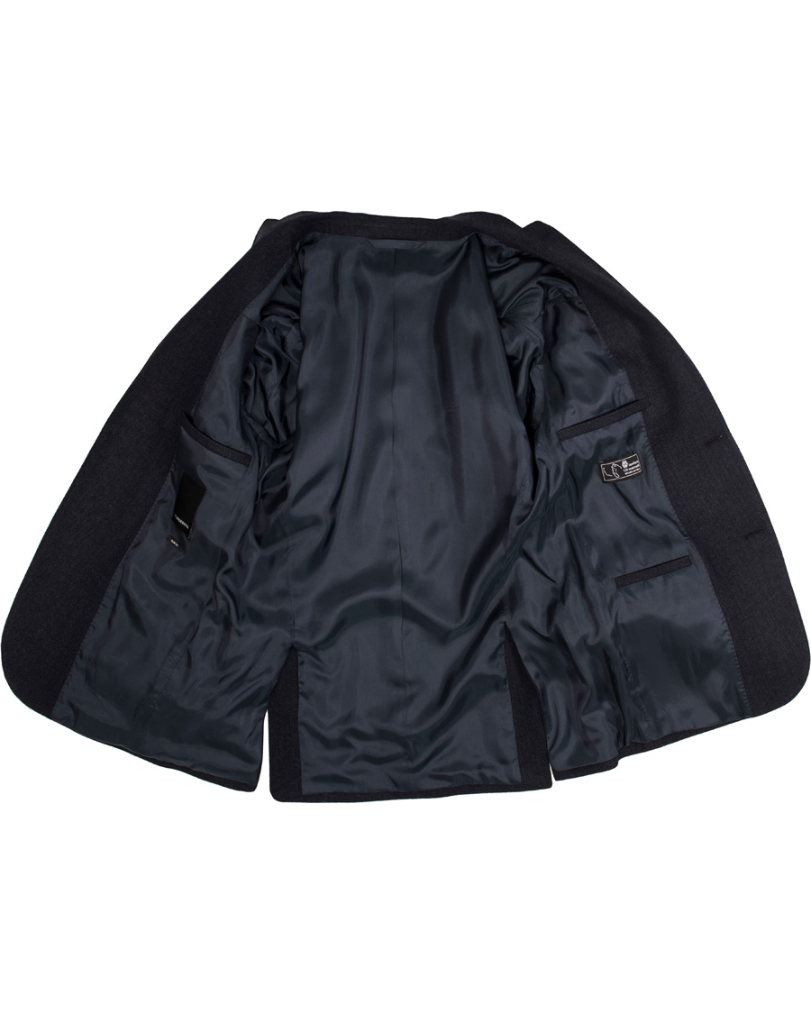 Uomini | Blazers | J.Lindeberg | Hopper Herringbone Blazer Blue Melange