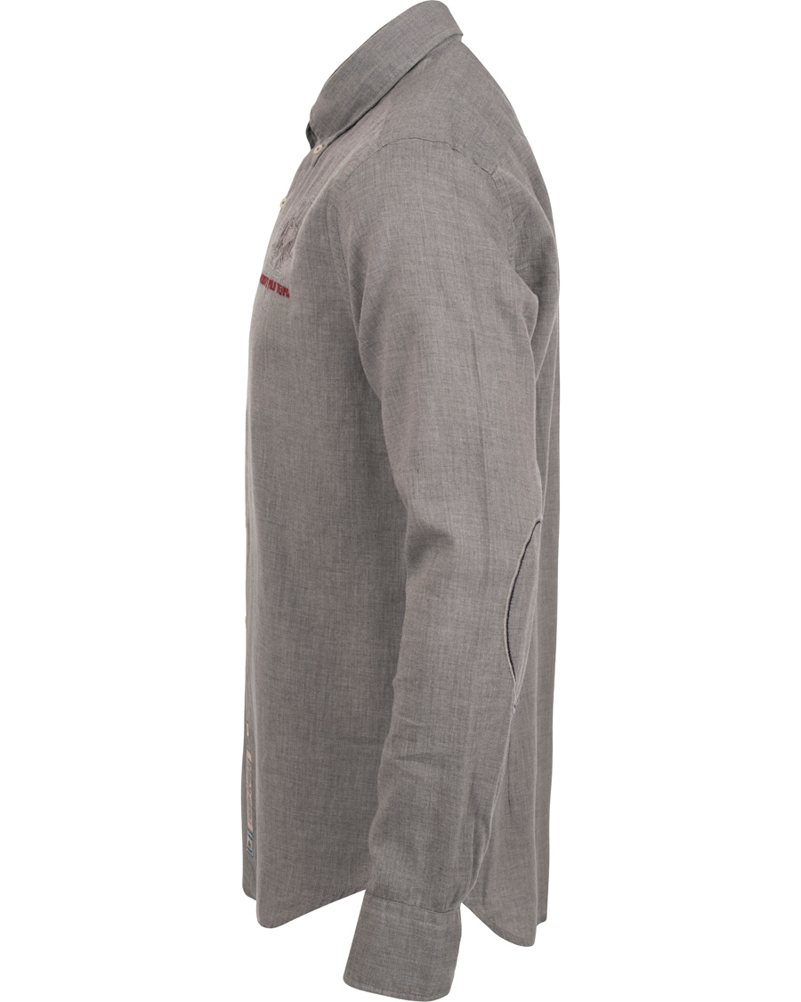 Uomini | Camicie | La Martina | Gaston Flannel Shirt Heather Grey