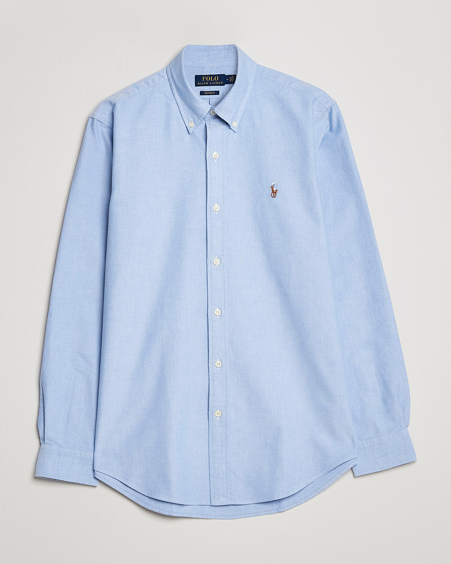Uomini | Camicie | Polo Ralph Lauren | Custom Fit Oxford Shirt Blue
