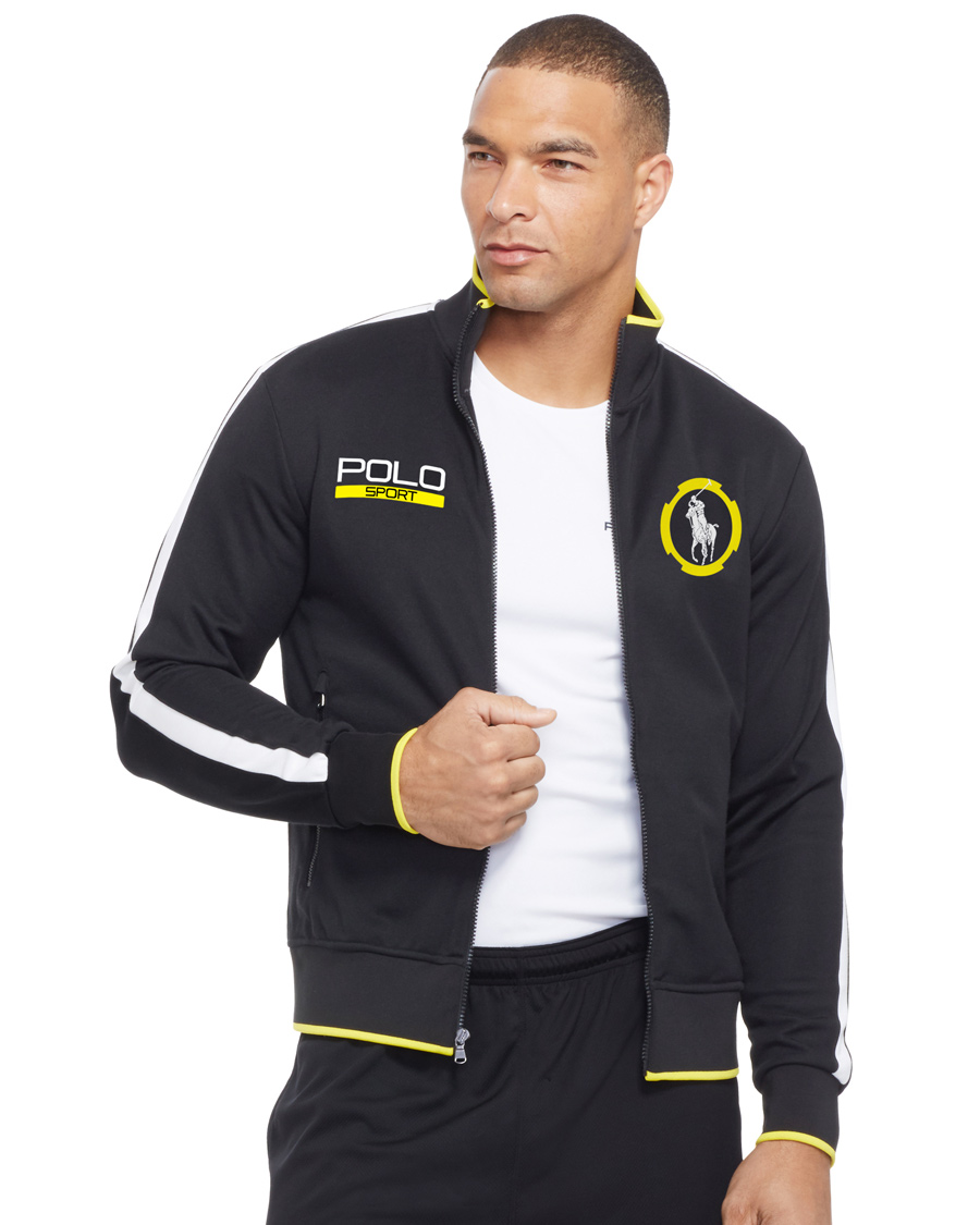 Uomini | Maglieria | Polo Sport Ralph Lauren | Track Fleece Zip Jacket Polo Black