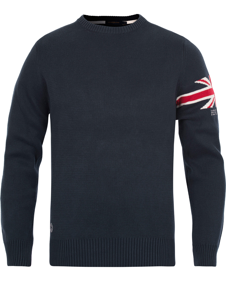Uomini | Maglieria | Henri-Lloyd | Henri Lloyd Arley Regular Crew Neck Knit Sweater Navy