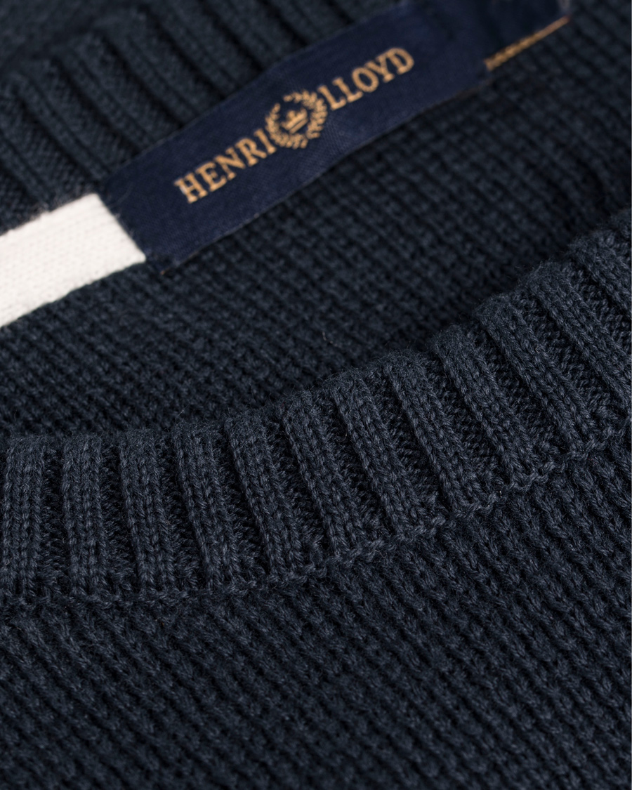 Uomini | Maglieria | Henri-Lloyd | Henri Lloyd Arley Regular Crew Neck Knit Sweater Navy