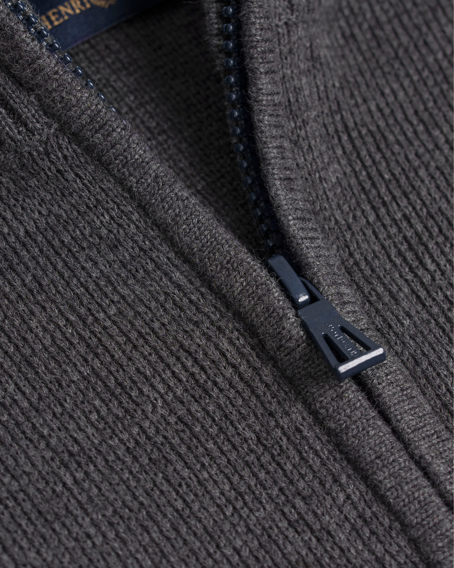 Uomini | Maglieria | Henri-Lloyd | Henri Lloyd Arley Regular Half Zip Knit Sweater Graphite