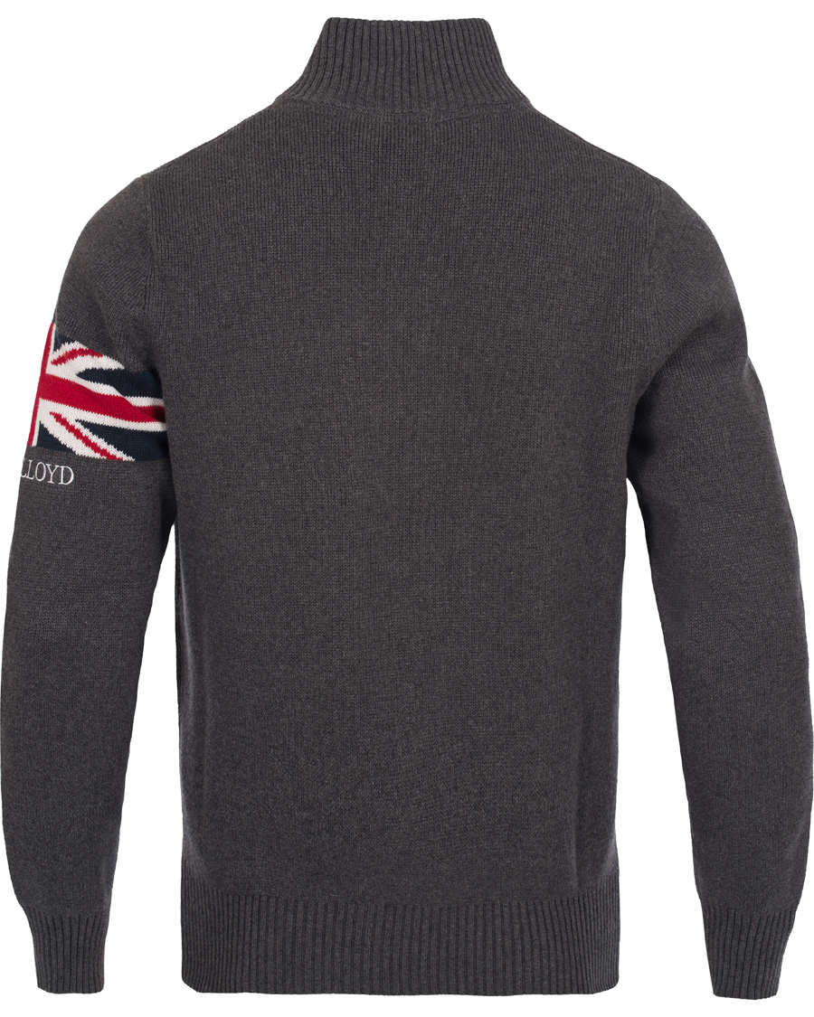 Uomini | Maglieria | Henri-Lloyd | Henri Lloyd Arley Regular Half Zip Knit Sweater Graphite