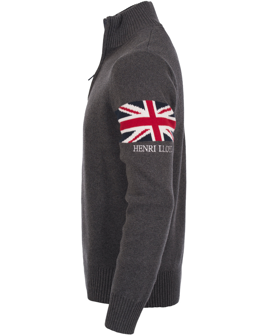Uomini | Maglieria | Henri-Lloyd | Henri Lloyd Arley Regular Half Zip Knit Sweater Graphite