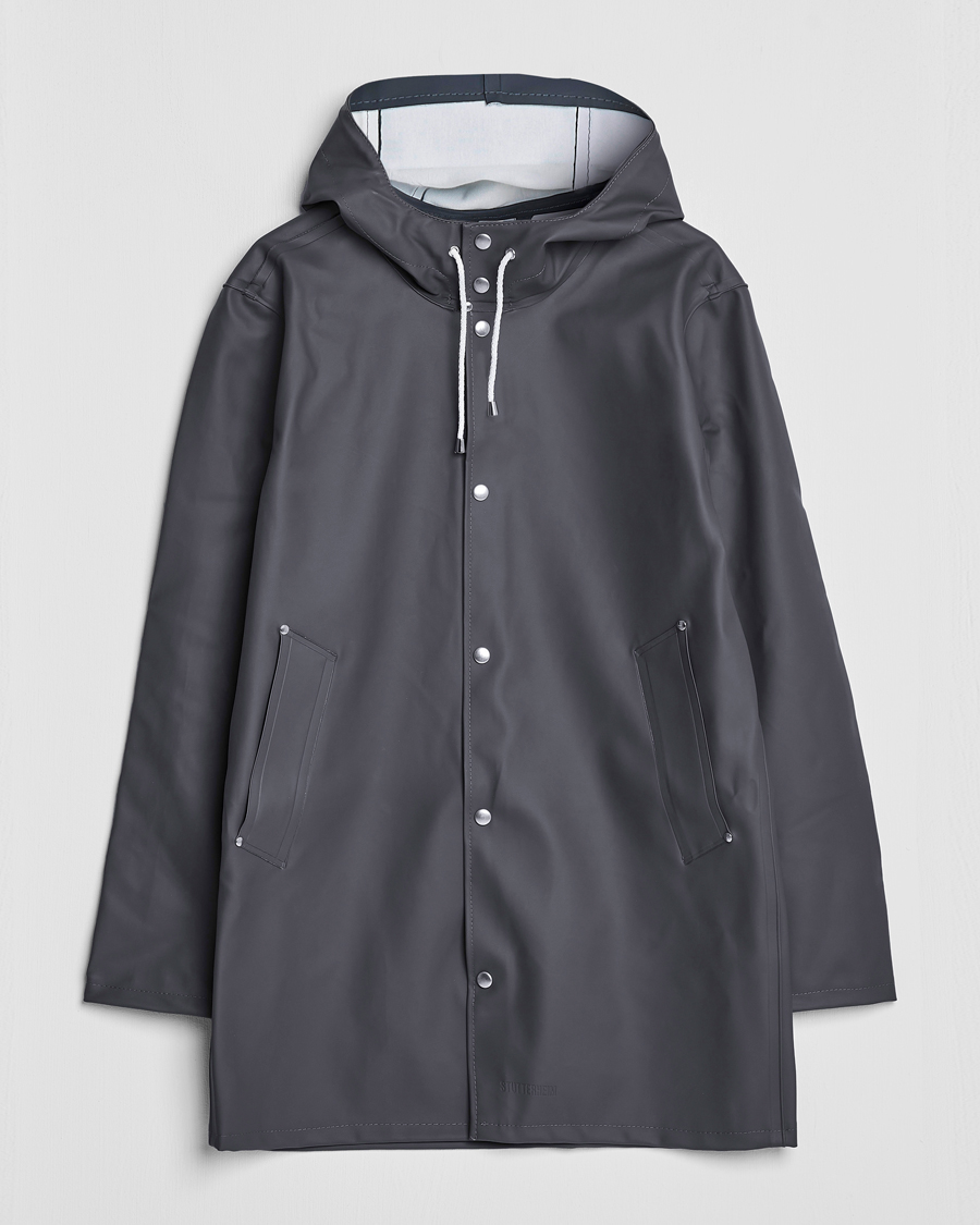 Uomini | Giacche | Stutterheim | Stockholm Raincoat Charcoal