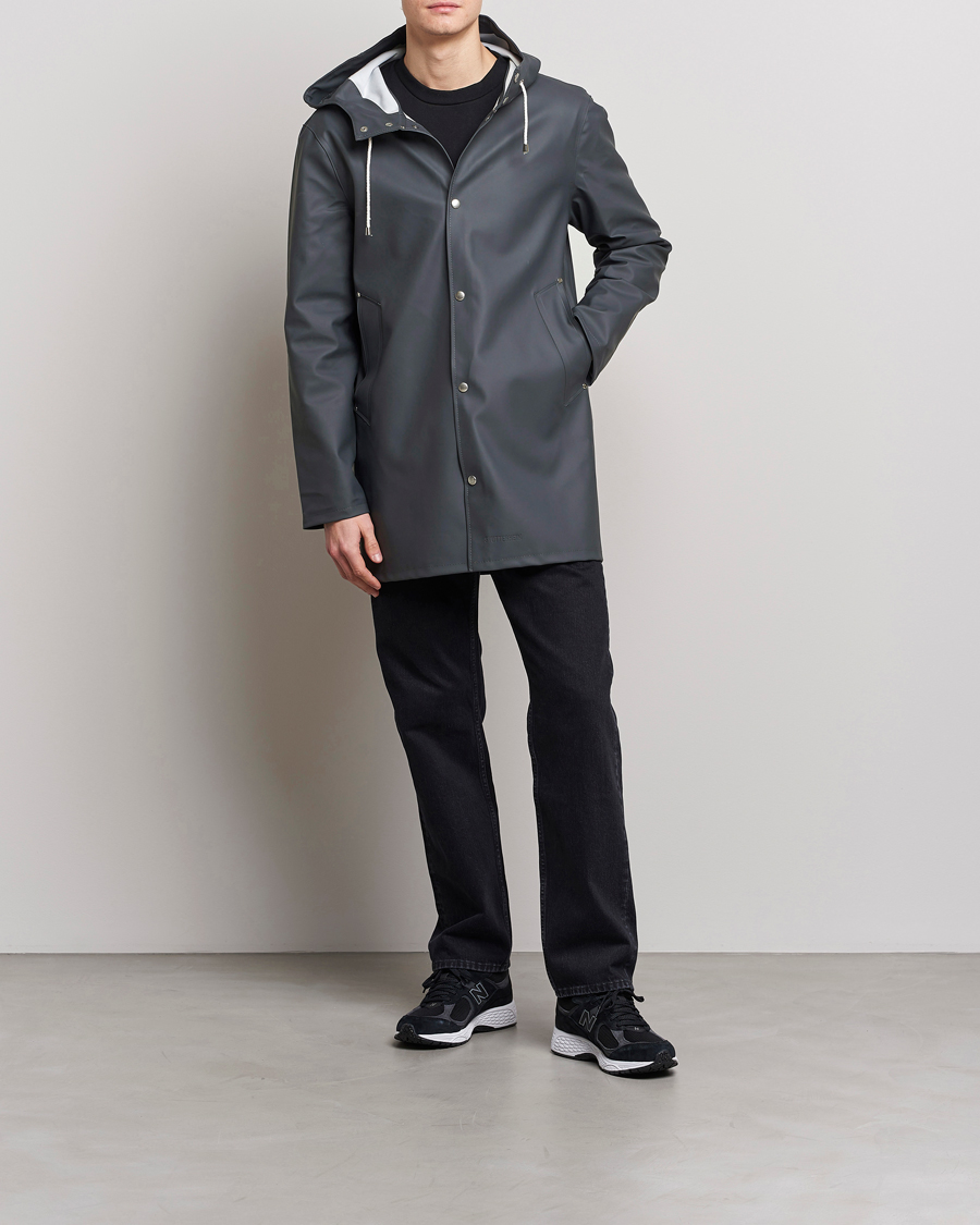 Uomini | Giacche | Stutterheim | Stockholm Raincoat Charcoal