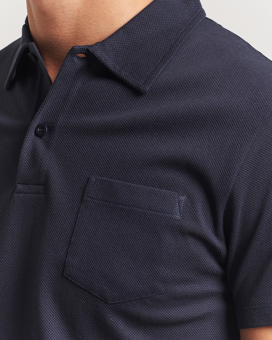 Uomini | Polo | Sunspel | Riviera Polo Shirt Navy