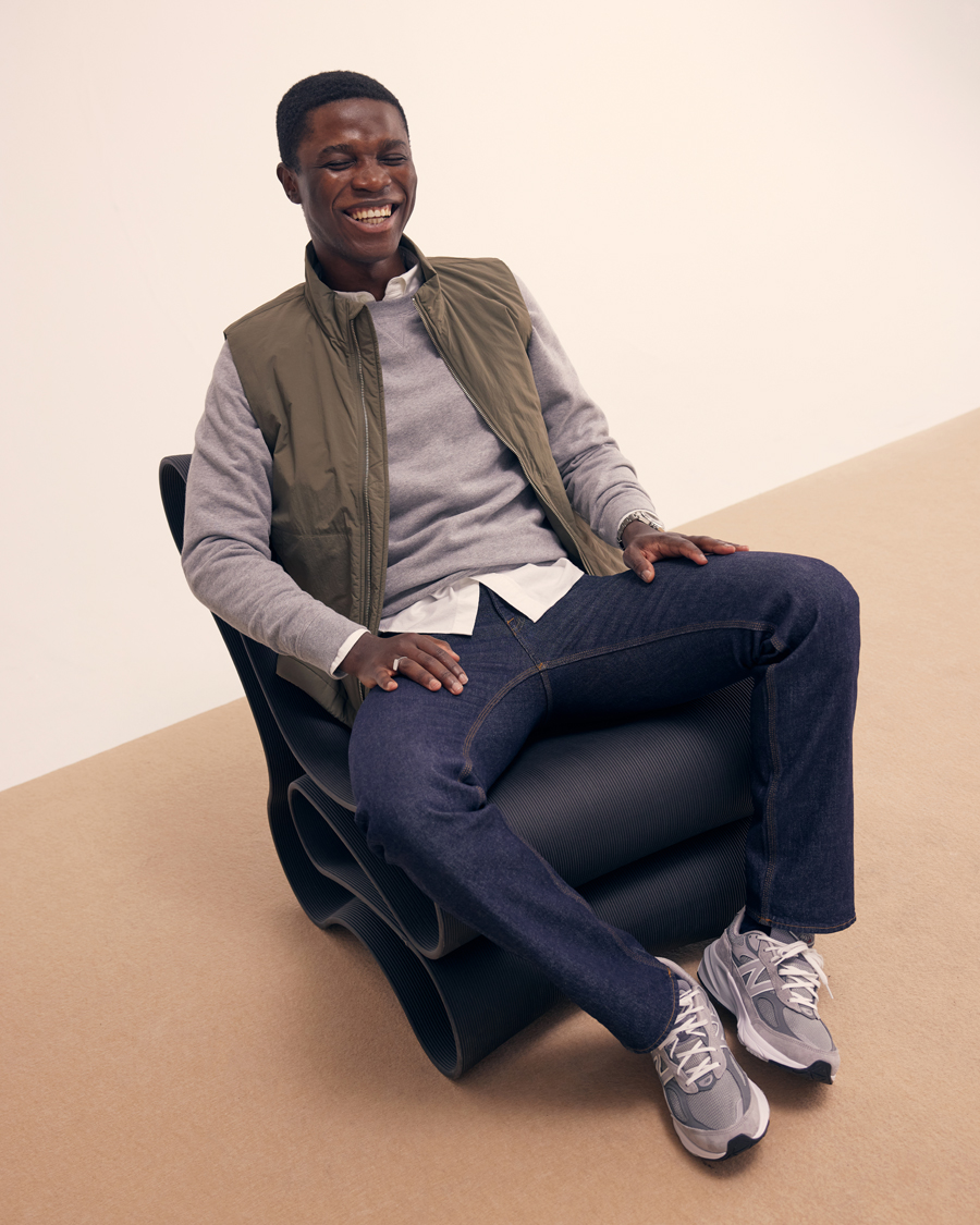 Uomini | Maglieria | Sunspel | Loopback Sweatshirt Grey Melange