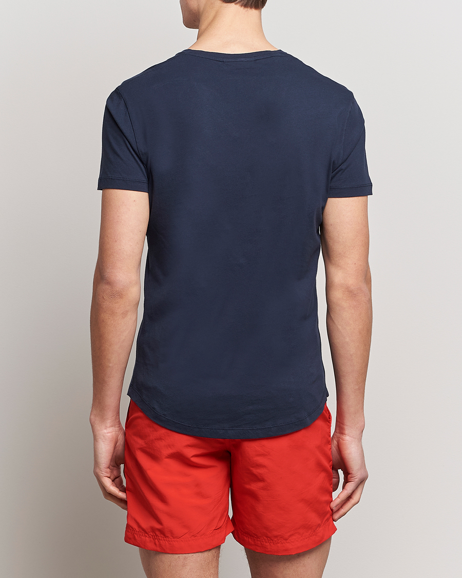 Uomini | T-shirt | Orlebar Brown | OB V-Neck Tee Navy
