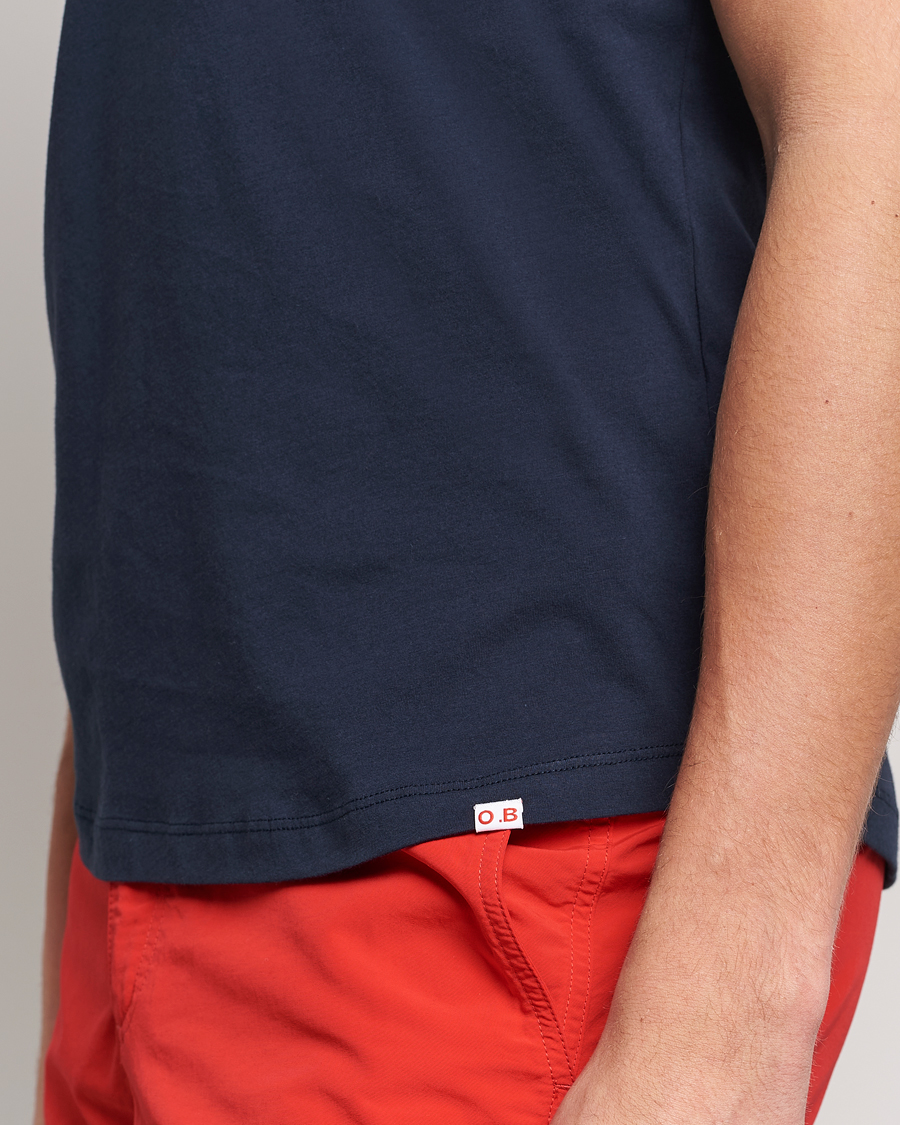 Uomini | T-shirt | Orlebar Brown | OB V-Neck Tee Navy