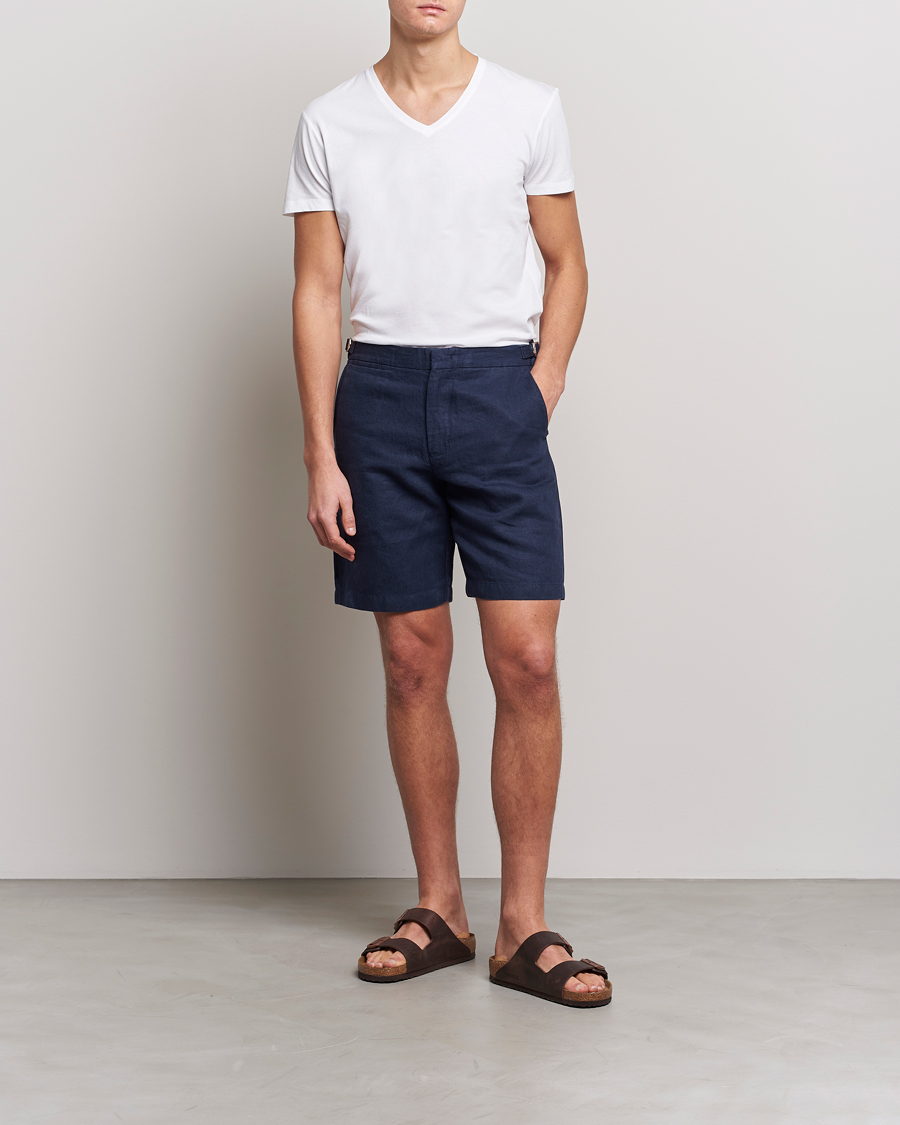 Uomini | T-shirt | Orlebar Brown | OB V-Neck Tee White