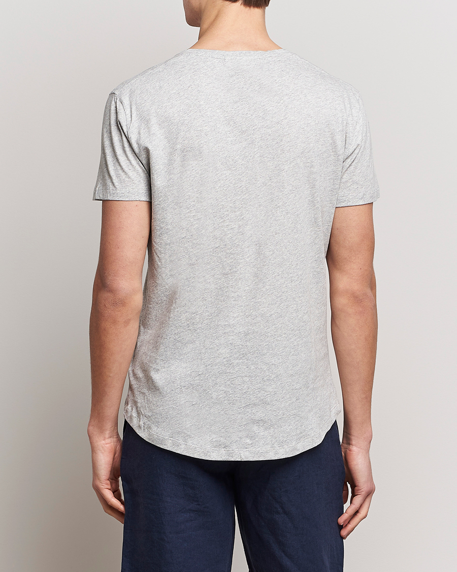 Uomini | T-shirt | Orlebar Brown | OB V-Neck Tee Grey Melange
