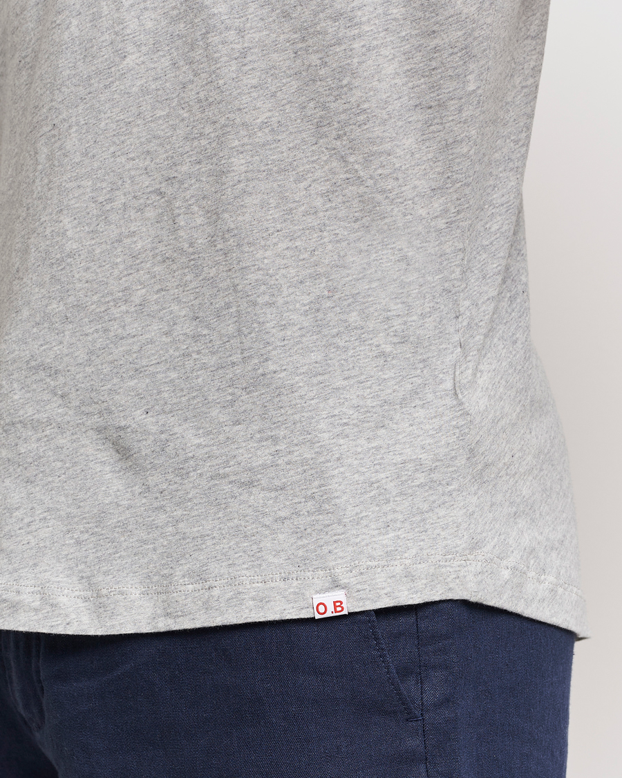 Uomini | T-shirt | Orlebar Brown | OB V-Neck Tee Grey Melange
