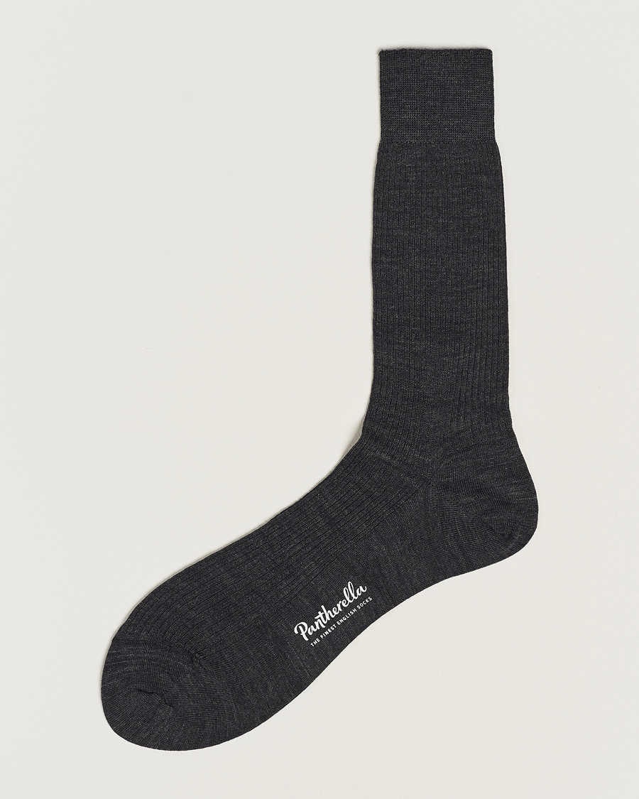 Uomini | Biancheria intima | Pantherella | Naish Merino/Nylon Sock Charcoal