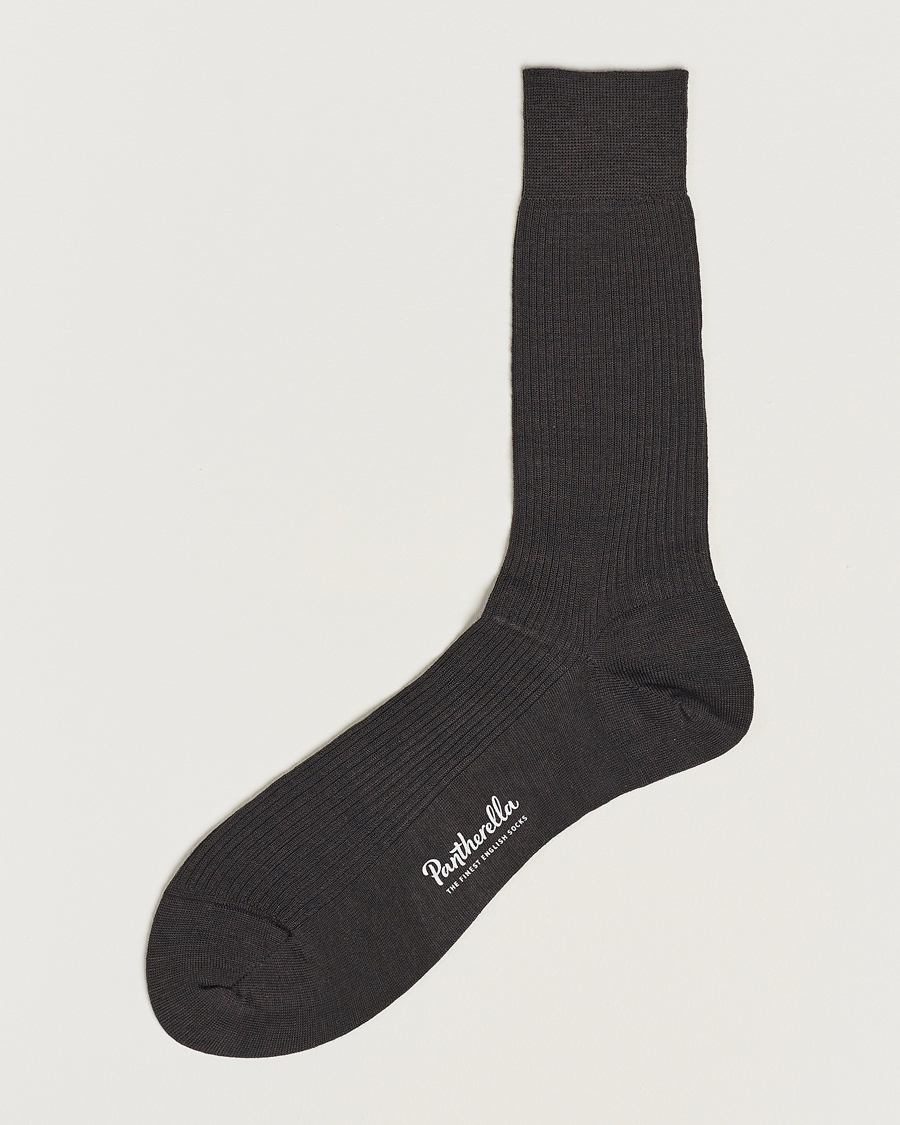 Uomini | Biancheria intima | Pantherella | Naish Merino/Nylon Sock Chocolate